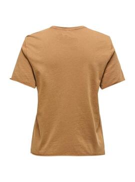 Maglietta Only Lucy mostarda per donna