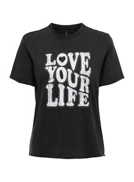 Maglietta Only Lucy nera da donna