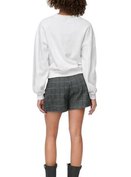 Felpa Only Emily Perfume bianco per donna