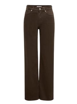 Pantaloni in denim Only Madison marrone per donna.