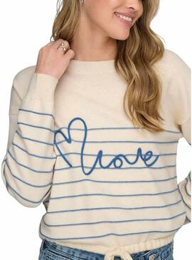 Maglia Only Signe bianca per donna