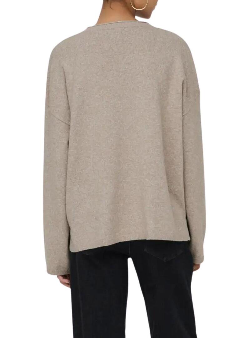 Maglia Amalio beige topo solo fedele per donna