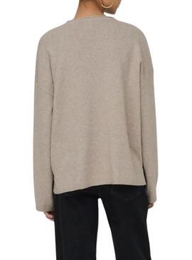 Maglia Amalio beige topo solo fedele per donna