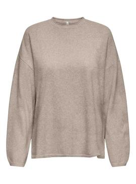 Maglia Amalio beige topo solo fedele per donna