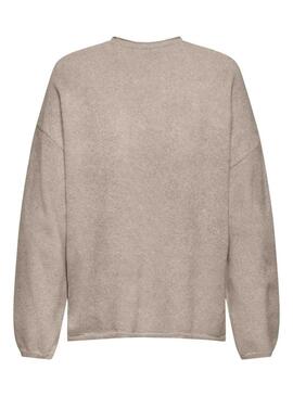 Maglia Amalio beige topo solo fedele per donna