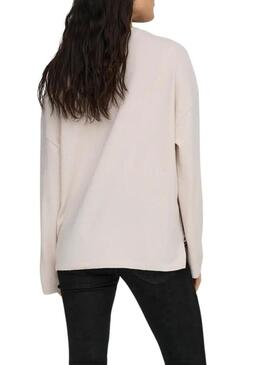 Maglia Only Loyal Amalio beige crema per donna