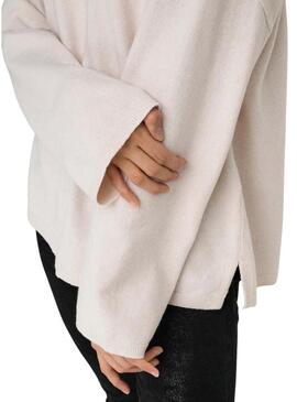 Maglia Only Loyal Amalio beige crema per donna