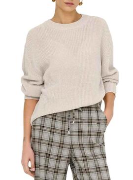 Maglia Only Milouz beige per donna
