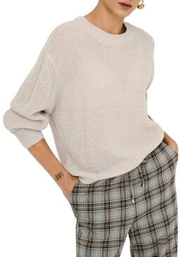 Maglia Only Milouz beige per donna