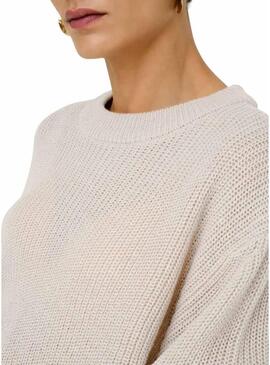 Maglia Only Milouz beige per donna