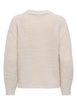 Maglia Only Milouz beige per donna