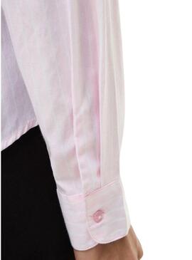 Camicia Vila Darma a righe rosa per donna.
