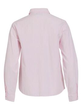 Camicia Vila Darma a righe rosa per donna.