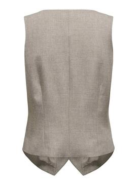 Gilet Only Linda grigio per donna