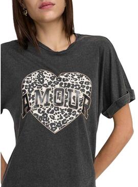 Maglietta Only Lucy nera per donna