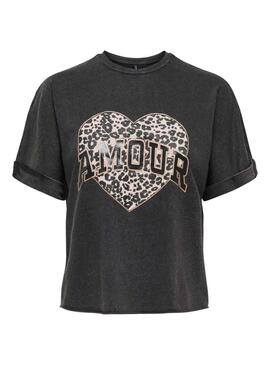 Maglietta Only Lucy nera per donna