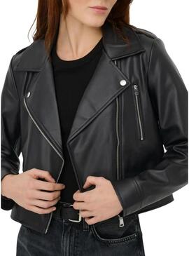 Giacca biker Only Carmen nera per donna.