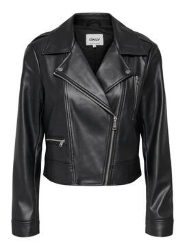 Giacca biker Only Carmen nera per donna.