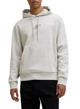 Felpa Jack and Jones Corp grigia per uomo