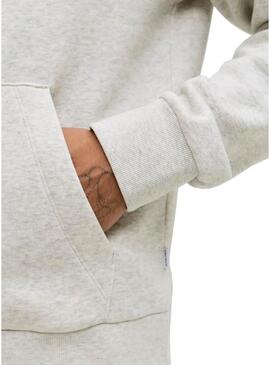 Felpa Jack and Jones Corp grigia per uomo