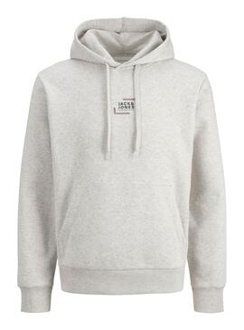 Felpa Jack and Jones Corp grigia per uomo
