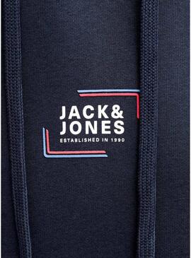 Felpa Jack and Jones Corp blu marino per uomo