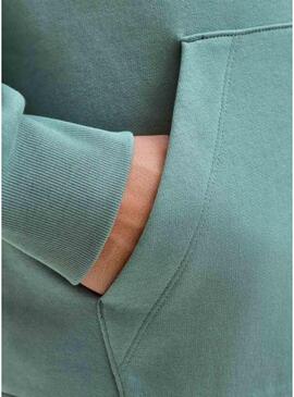 Felpa Jack and Jones Corp turchese per uomo