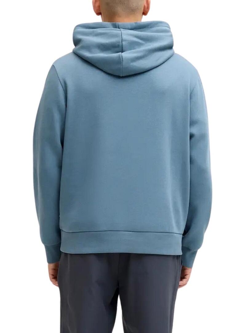 Felpa Jack and Jones Corp blu per uomo