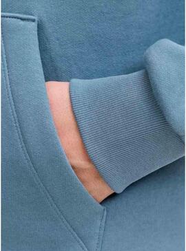 Felpa Jack and Jones Corp blu per uomo