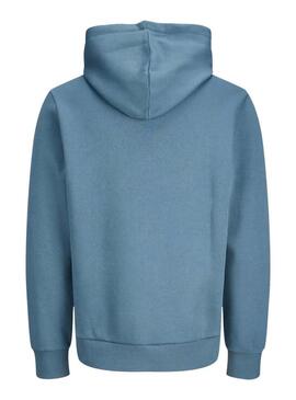Felpa Jack and Jones Corp blu per uomo