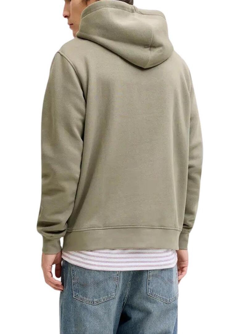 Felpa Jack and Jones Soho verde per uomo