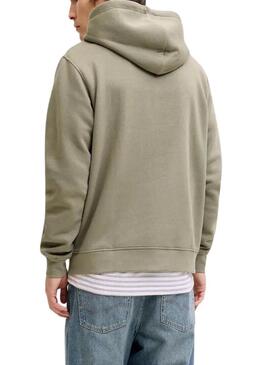 Felpa Jack and Jones Soho verde per uomo