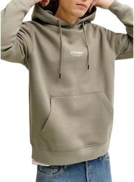 Felpa Jack and Jones Soho verde per uomo