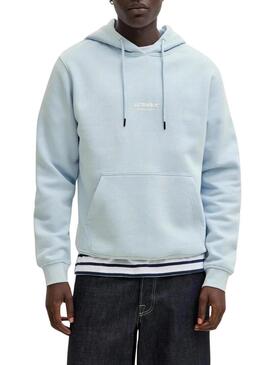Felpa Jack and Jones Soho blu per uomo