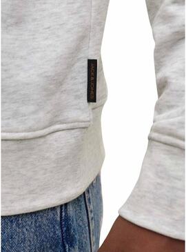 Felpa Jack and Jones Devin grigia per uomo
