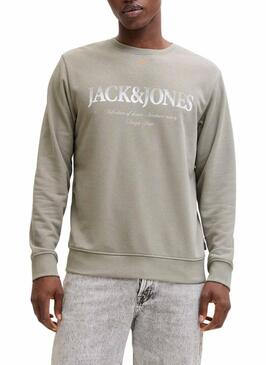 Felpa Jack and Jones Devin verde per uomo