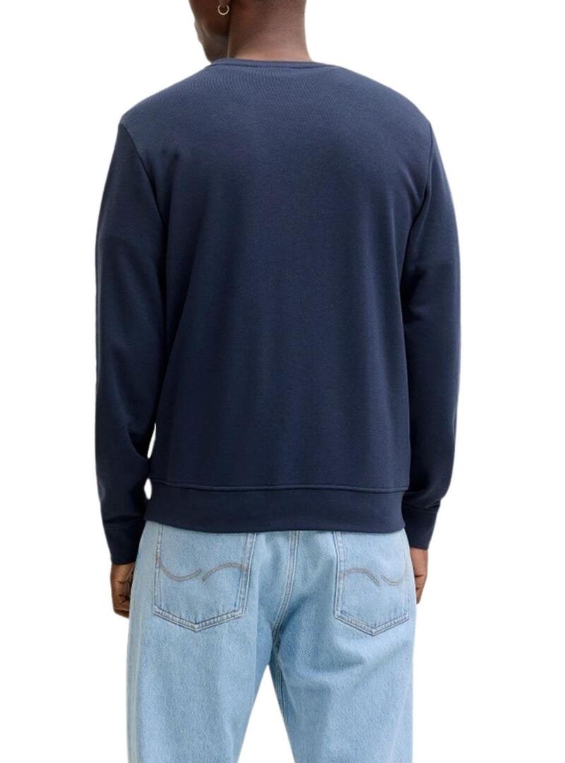 Felpa Jack and Jones Devin blu scuro per uomo