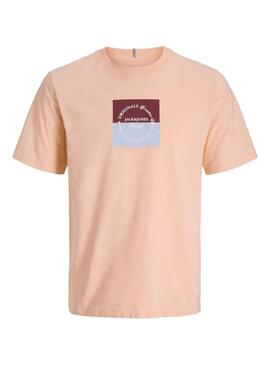 Maglietta Jack and Jones Catskills rosa per uomo.