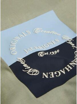 Maglietta Jack and Jones Catskills verde per uomo.