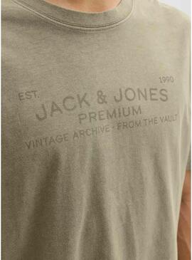 Maglietta Jack and Jones Bluaiden verde per uomo