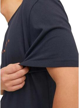 Maglietta Jack and Jones Star blu scuro per uomo