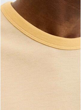 Maglietta Jack and Jones Blualves gialla per uomo