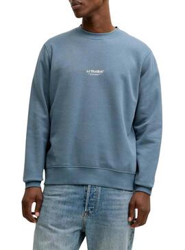 Felpa Jack and Jones Soho blu per uomo