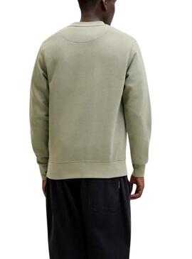 Felpa Jack and Jones Soho verde per uomo