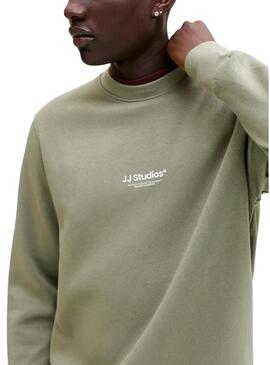 Felpa Jack and Jones Soho verde per uomo