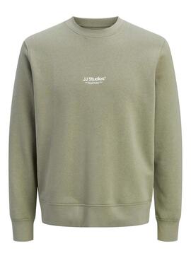 Felpa Jack and Jones Soho verde per uomo