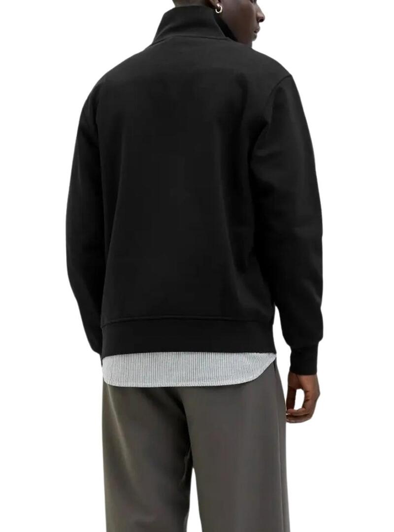 Felpa nera Jack and Jones Soho per uomo.