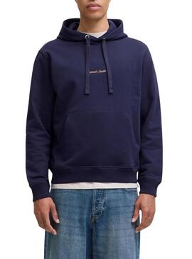 Felpa Jack and Jones Norrebo blu navy per uomo