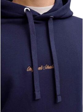 Felpa Jack and Jones Norrebo blu navy per uomo