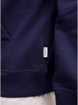 Felpa Jack and Jones Norrebo blu navy per uomo